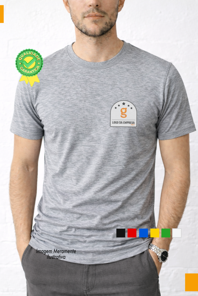 Camiseta Poliéster Básica – Uniforme para Empresas e Eventos