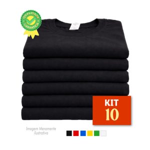 Kit 10 Camisetas Malha Fria Básica- Uniforme para Empresas e Eventos