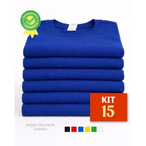 Kit 15 Camisetas Malha Fria Básica- Uniforme para Empresas e Eventos