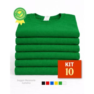 Kit 10 Camisetas Poliéster Básica - Uniforme para Empresas e Eventos
